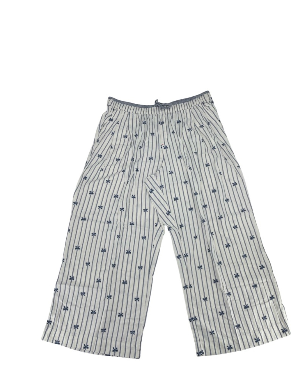 AERIE Women's wide-leg pajama or lounge pants Size XXL White, Blue Y2K NWT - Picture 2 of 10